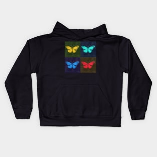 ART Leather Butterflies Kids Hoodie